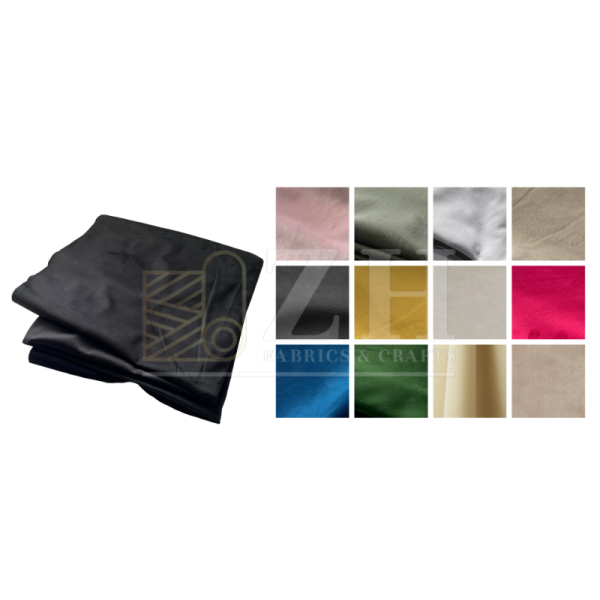 Plain plush velvet upholstery fabric