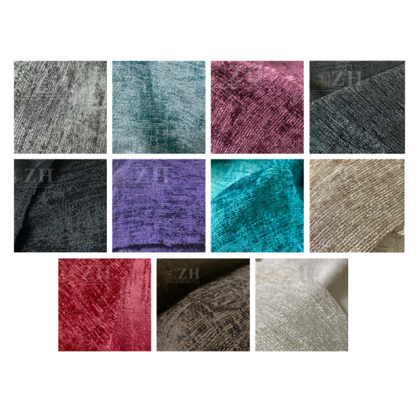 Premium Chenille Upholstery Fabric Material Curtain Sofa Throw Beds